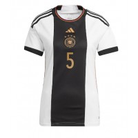 Camiseta Alemania Thilo Kehrer #5 Primera Equipación Replica Mundial 2022 para mujer mangas cortas